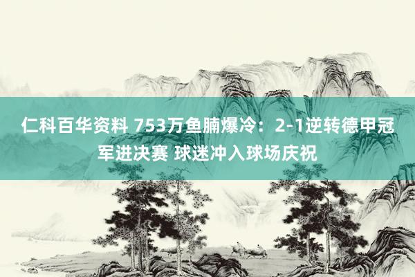 仁科百华资料 753万鱼腩爆冷：2-1逆转德甲冠军进决赛 球迷冲入球场庆祝