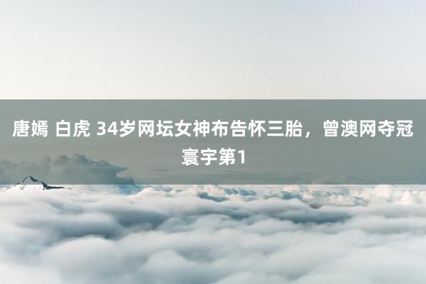 唐嫣 白虎 34岁网坛女神布告怀三胎，曾澳网夺冠寰宇第1
