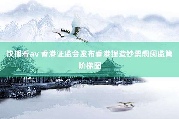 快播看av 香港证监会发布香港捏造钞票阛阓监管阶梯图